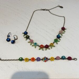 Floral Multicolor Jewelry Set